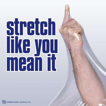 International Plastics Co. 18" Plastic Stretch Film Wrap 1200 feet 500% Stretch Ability