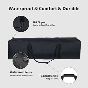 TOPDesign 46 Inch Waterproof Duffel Bag for Travel