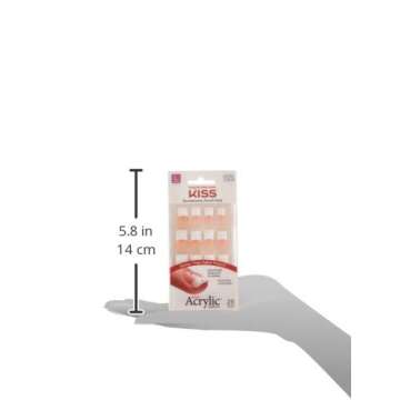 Kiss Salon Acrylic French Kit Back Talk Long