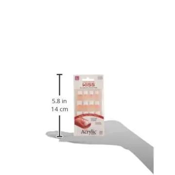 Kiss Salon Acrylic French Kit Back Talk Long Stylish Nails