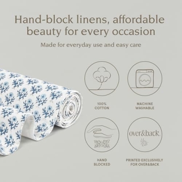 Unique Hand-Blocked Cotton Table Runner for Home Decor