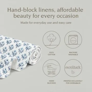 Unique Hand-Blocked Cotton Table Runner for Home Decor