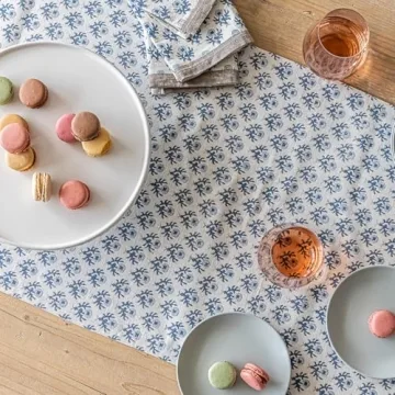 Unique Hand-Blocked Cotton Table Runner for Home Decor