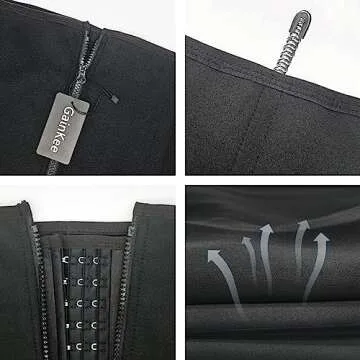 GainKee Waist Trainer with Zipper Women's Shapewear Waist Cinchers Corset Waist Trainer for Women (X-Small, Belt)