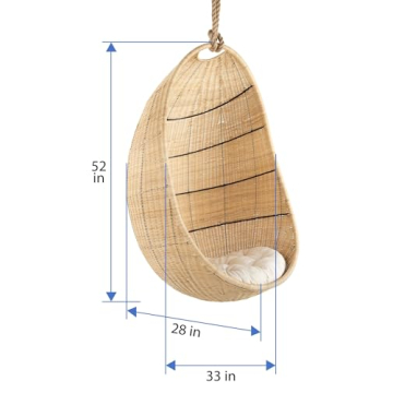 KOUBOO Relaxing Wicker Seat Cushion for Swing Chairs