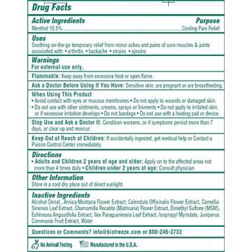 Biofreeze Pain Relief Spray - Fast and Effective Relief