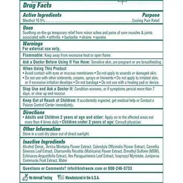 Biofreeze Pain Relief Spray - Fast and Effective Relief