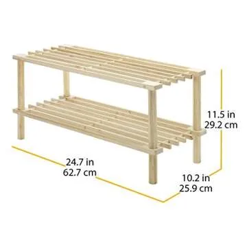 Whitmor Wood Household Shelves, Natural