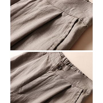 Aeneontrue Women's Linen Wide Leg Casual Pants 2025