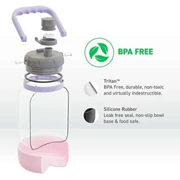 Asobu Barky Bottle 50oz with Dog Bowl for Outdoors