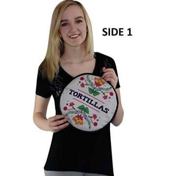 Tortilla Warmer: Two Sides for All Occasions, 11” Insulated