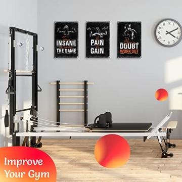 Premium Motivational Gym Posters Set x4 Inspirational Wall Art