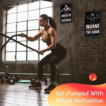 Premium Motivational Gym Posters Set x4 Inspirational Wall Art