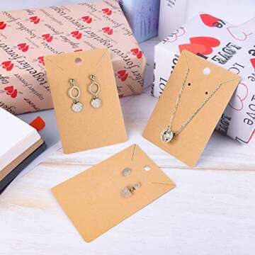 MIAHART 150 Set Earring Card for Jewelry Display