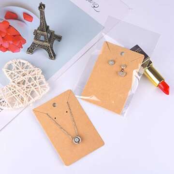 MIAHART 150 Set Earring Card for Jewelry Display