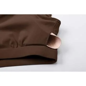 Colorfulkoala Women's Dreamlux Crop Tank with Built-in Bra