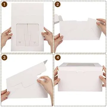 Moretoes Clear-Window Cake Boxes for Every Occasion