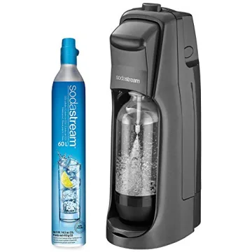SodaStream Fountain Jet Sparkling Water Maker, Kit w/60l Cylinder, Black