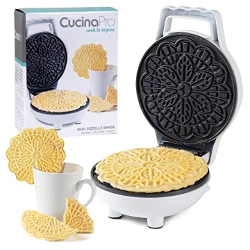 Mini Electric Pizzelle Maker - Perfect for Quick & Delicious Italian Waffle Cookies