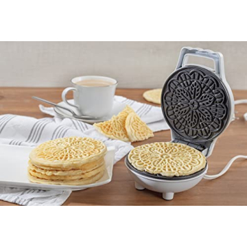 Mini Electric Pizzelle Maker for Delicious Italian Waffles