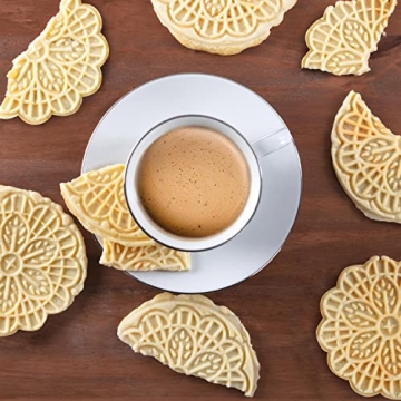Mini Electric Pizzelle Maker for Delicious Italian Waffles