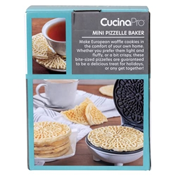Mini Electric Pizzelle Maker for Delicious Italian Waffles