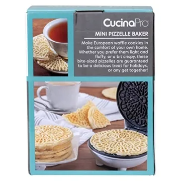Mini Electric Pizzelle Maker for Delicious Italian Waffles