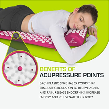 ProsourceFit Acupressure Mat for Pain Relief and Relaxation