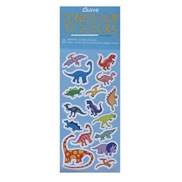 Bluey Birthday Party Supplies Bundle Pack includes 16 Party Blowouts and 1 Dinosaur Sticker Sheet