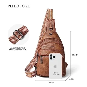 LATMAP 7L Sling Bag for Women - Stylish & Secure