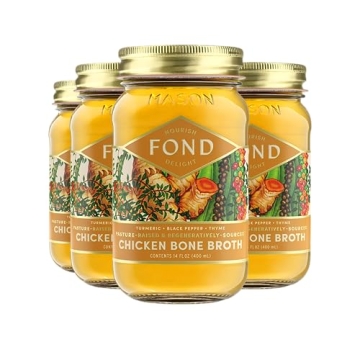 FOND Gourmet Chicken Bone Broth - Nutrient-Rich & Deliciously Infused