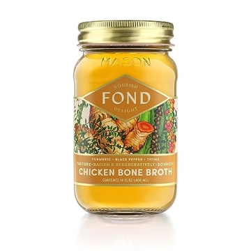FOND Chicken Bone Broth with Organic Turmeric & Pepper
