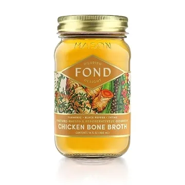 FOND Chicken Bone Broth with Organic Turmeric & Pepper