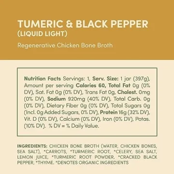 FOND Chicken Bone Broth with Organic Turmeric & Pepper