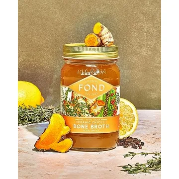 FOND Chicken Bone Broth with Organic Turmeric & Pepper
