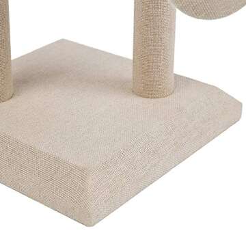 Mooca Linen 2 Tier Wooden Jewelry Display Perfect for Bracelet Bangle Watch for Home Organization, Store, Tradeshow and Showcase, Tan Linen