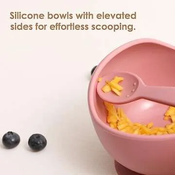 ROCCED Silicone Baby Bowls and Spoons Set - Safe Feeding