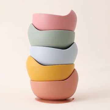 ROCCED Silicone Baby Bowls and Spoons Set - Safe Feeding