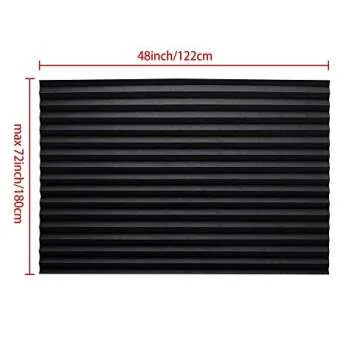 LUCKUP Blackout Pleated Shades - Easy Install, Cut to Size