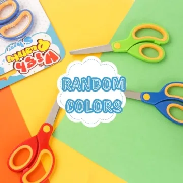 LOVESTOWN 4 PCS Kids Scissors - Safe and Colorful Cutting Tools