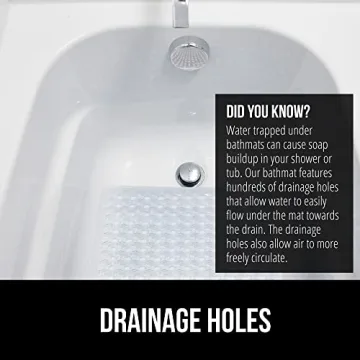 Gorilla Grip Bath Mat - Safe and Washable Shower Mat