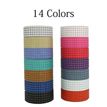 YuBoBo 14 Rolls Washi Tape Set for Creative Decor