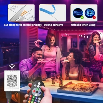 Vibrant Nexillumi 100 ft LED Strip Lights for Home