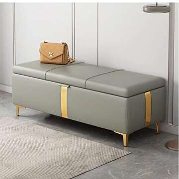 WANLIAN 4 Inch Furniture Legs, Metal Furniture Legs for Cabinet Sofa TV Stand Bookcase 4Pcs (Gold)