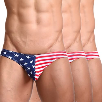 Evankin Men's American Flag Sexy Boxers Briefs