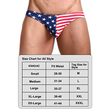 Evankin Men's American Flag Sexy Boxers Briefs