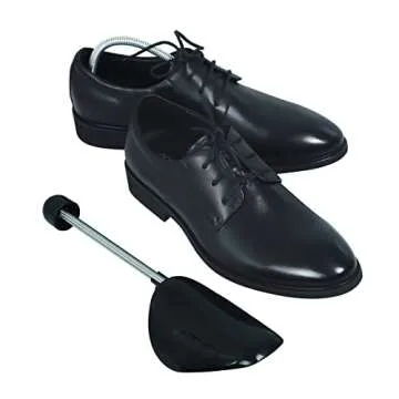 Ahberxig 10 Pairs Plastic Shoe Trees for Men (Black)