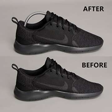 Ahberxig 10 Pairs Plastic Shoe Trees for Men (Black)