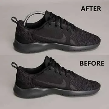 Ahberxig 10 Pairs Plastic Shoe Trees for Men (Black)