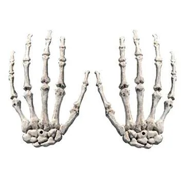 XONOR Realistic Skeleton Hands for Halloween Decorations